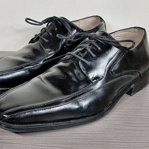 Stacy Adams Peyton Bike Toe Derby, Black, Mens Size 9.5 M